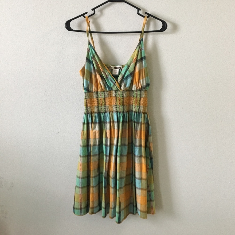 Checkered summer dress
