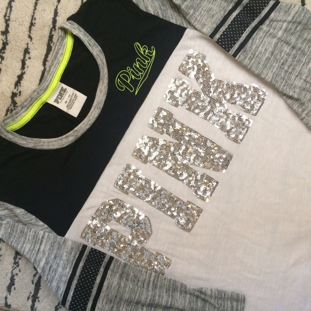 Pink jersey like shirt