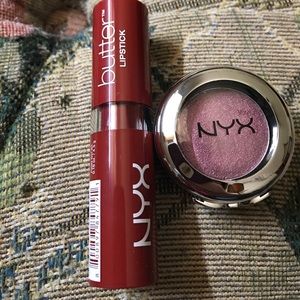 NYX Lipstick and Eyeshadow