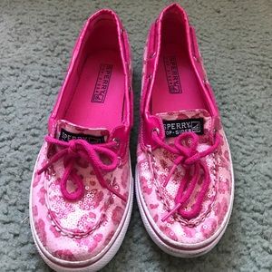 Sperry Pink Cheetah Shoes