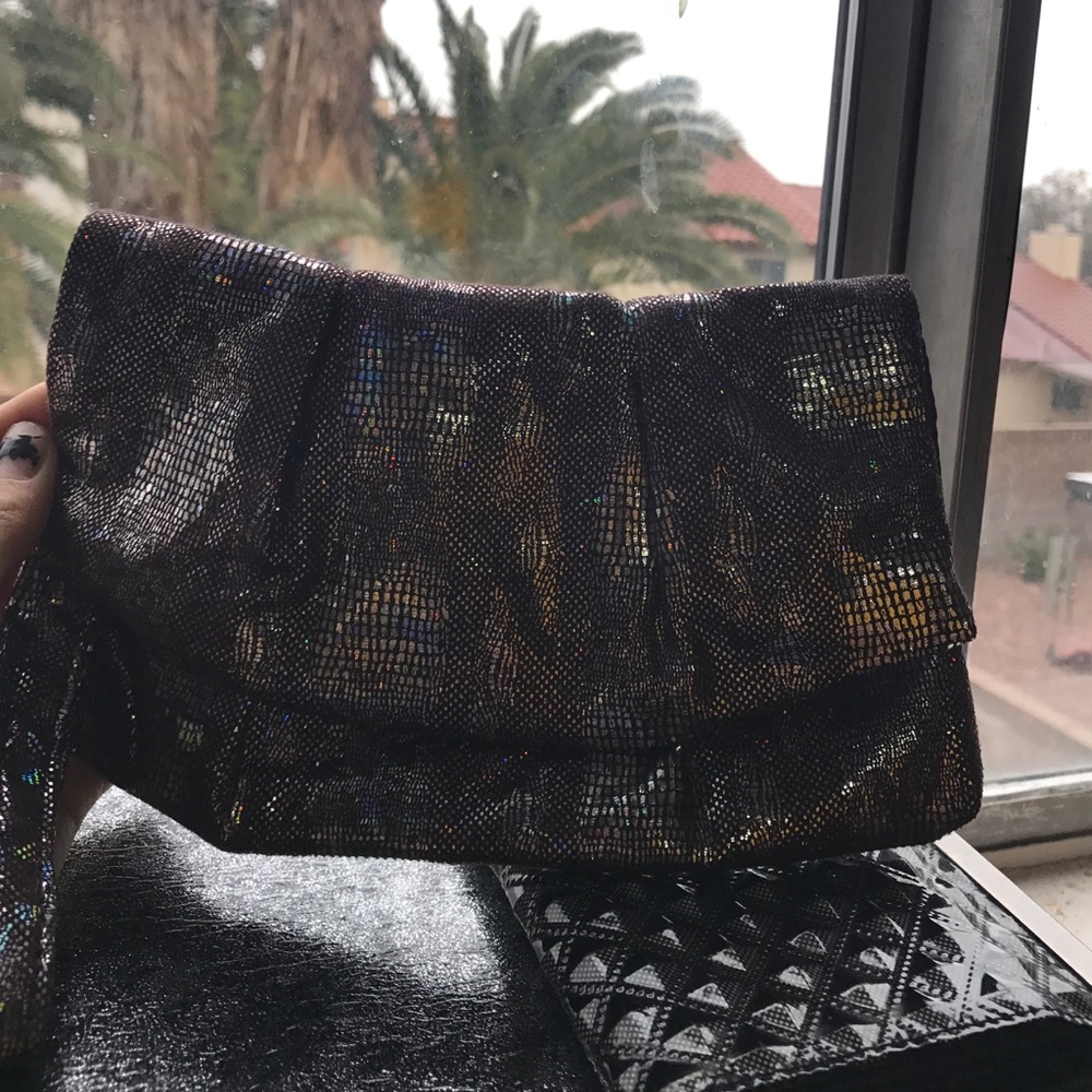 Sparkling clutch style wallet