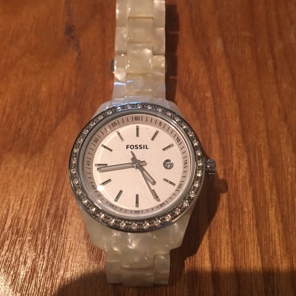 Fossil Stella Mini Pearlized Resin Watch