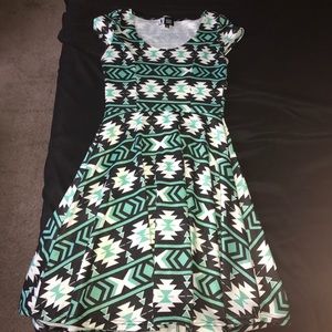Aztec Print Summer Dress