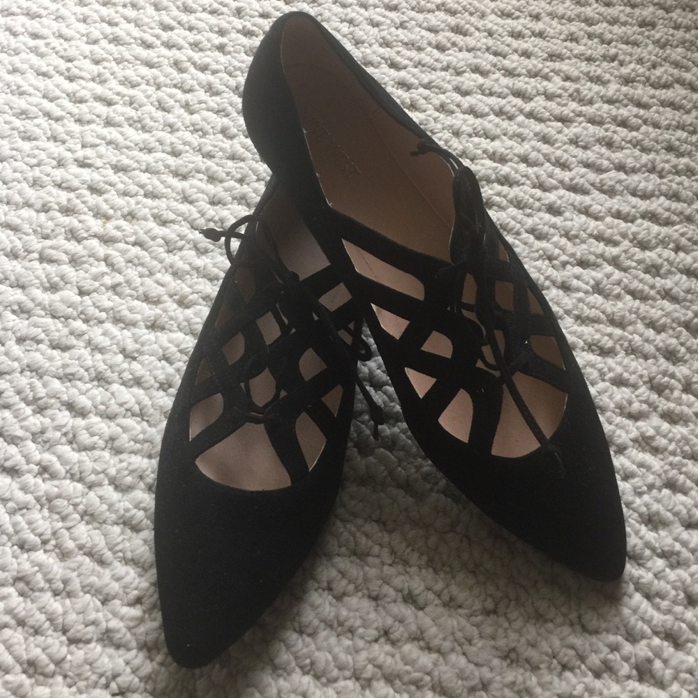 Nine West Suede Flats NWOT