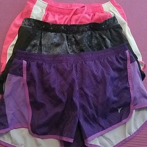 Three pairs running shorts