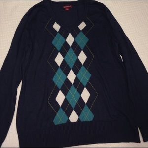 Merona Argyle Soft Sweater