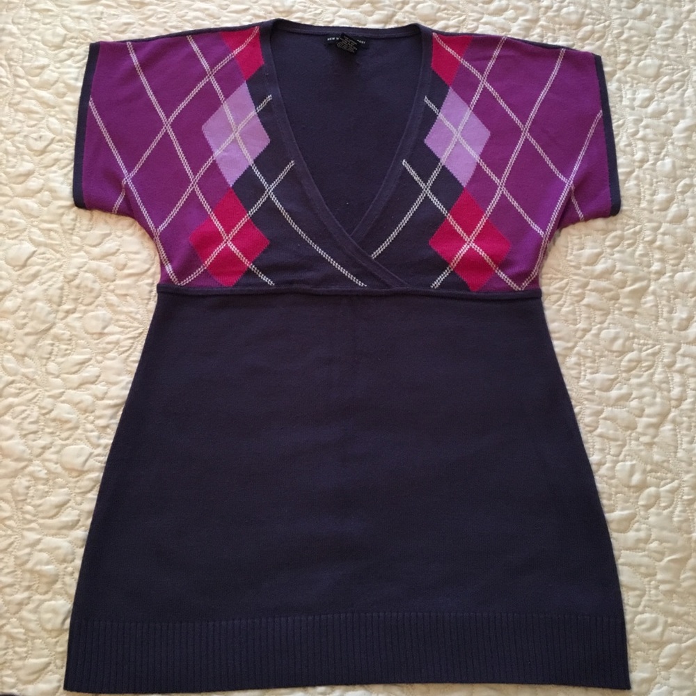 New York & Company argyle sweater