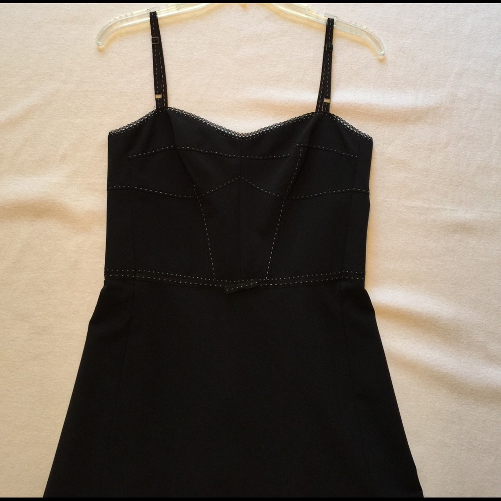 Elie Tahari dress with contrast stitching detail