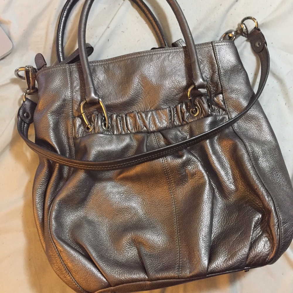 B makowsky gray purse.