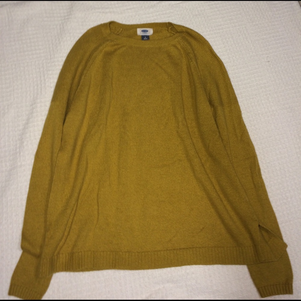 Old Navy Mustard Yellow Crew Sweater
