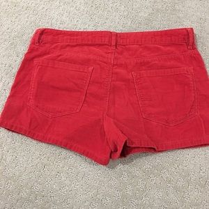 Red Corduroy Shorts!