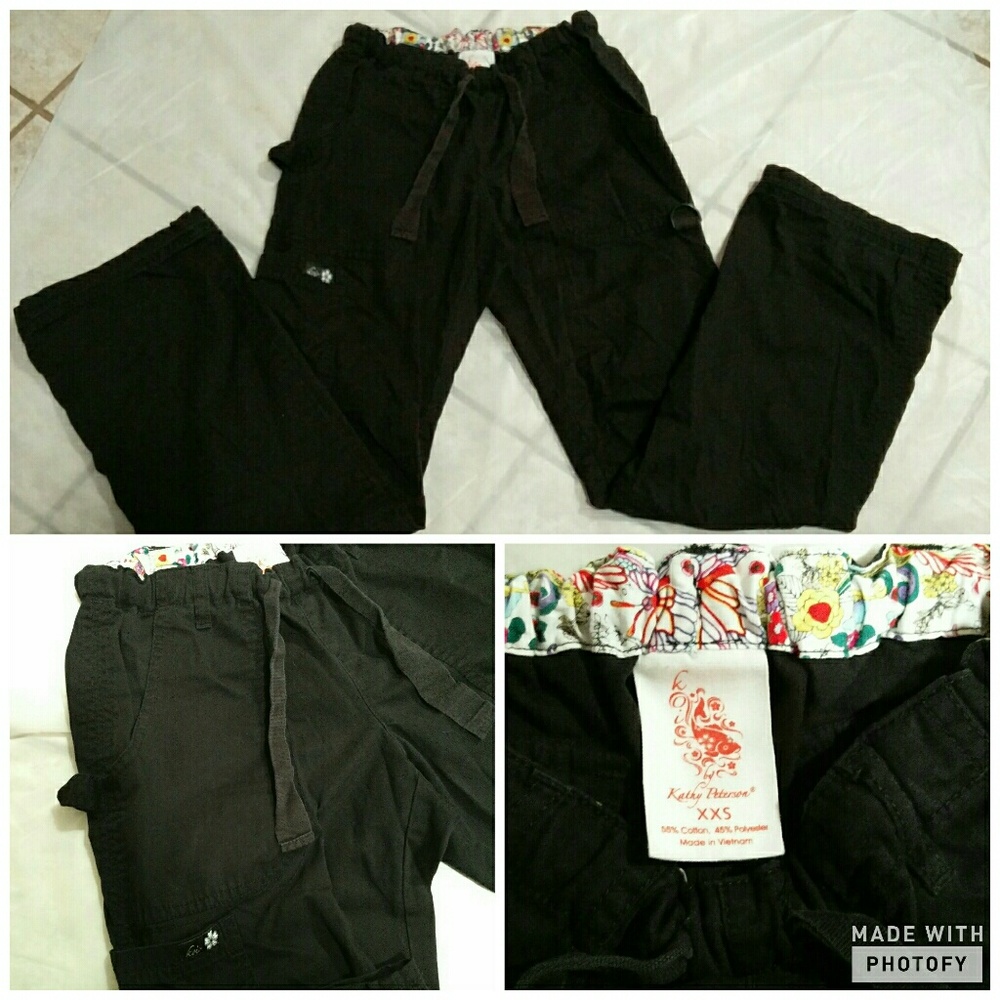 Lindsey koi black xxs scrub pant