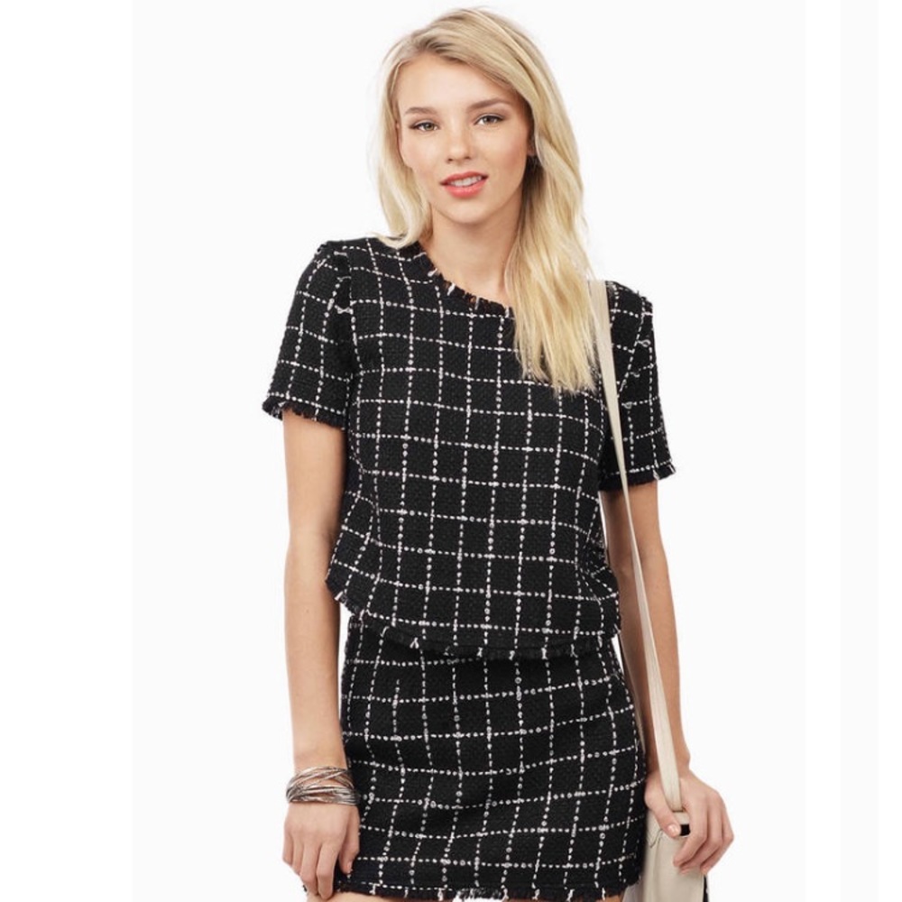 Tobi Black Crop Top