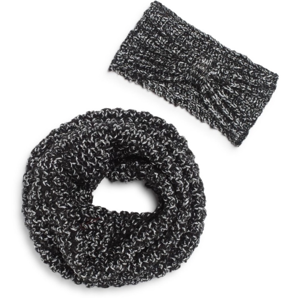 SAKS 5th AVE | Glitter Scarf & Cozy Headband Set