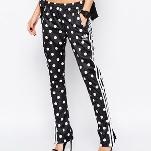 Adidas originals polka dot track pants