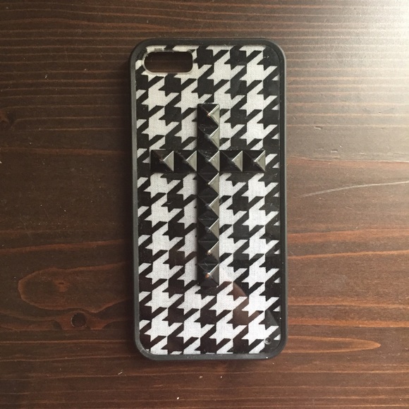 Houndstooth Wildflower Phone Case iPhone 5/5s - Picture 1 of 3