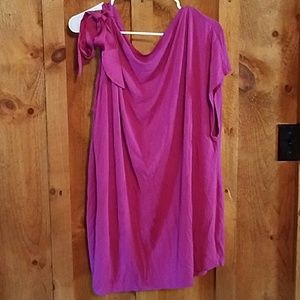 one shoulder stretchy top