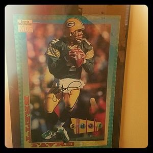 Signed Brett Favre Sports Illustrated Kids poster