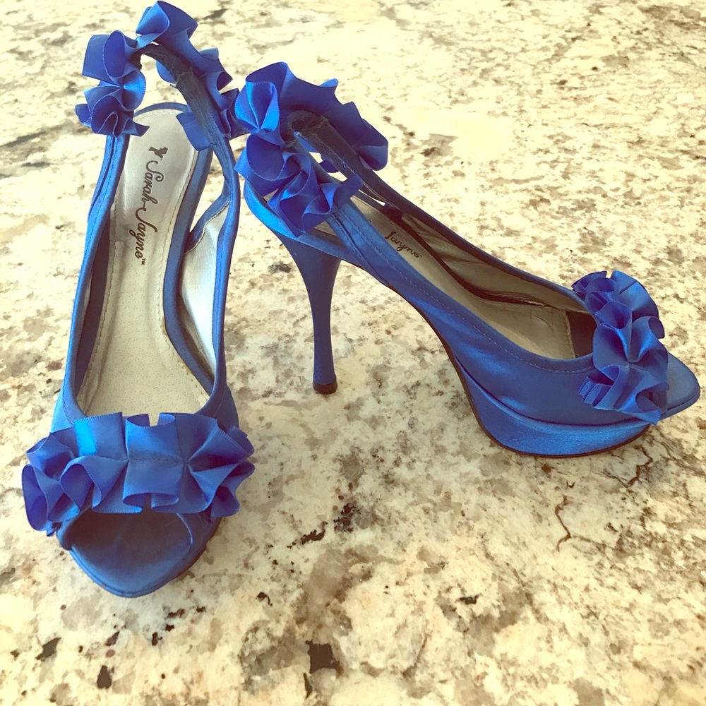 Royal Blue Platform Heels
