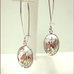 New Swarovski drop crystal earrings