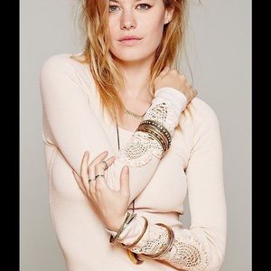 Free people we the free lace cuff thermal