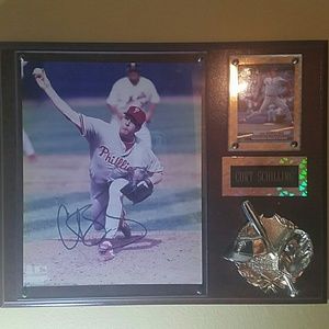 Signed curt schilling phillies signed plaque