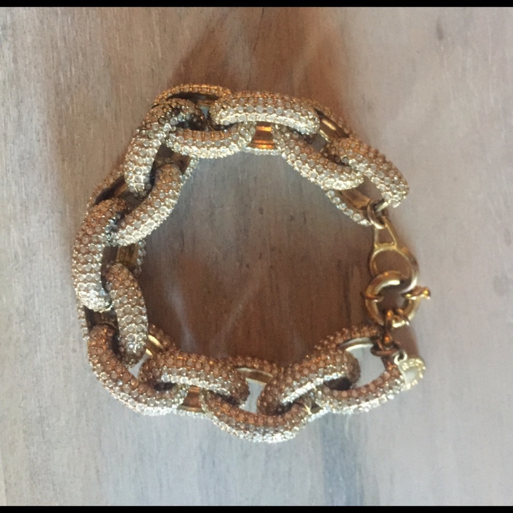 J Crew Pavé Link Bracelet