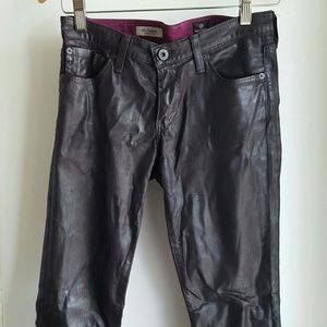 Adriano Goldschmeid leather-like jeans