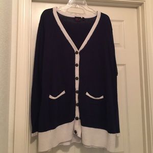 Navy blue Torrid cardigan