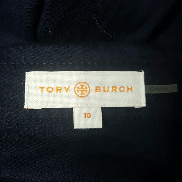 HOST PICK🎉🎊 5/3/17 Tory Burch navy blue blouse - Picture 4 of 4