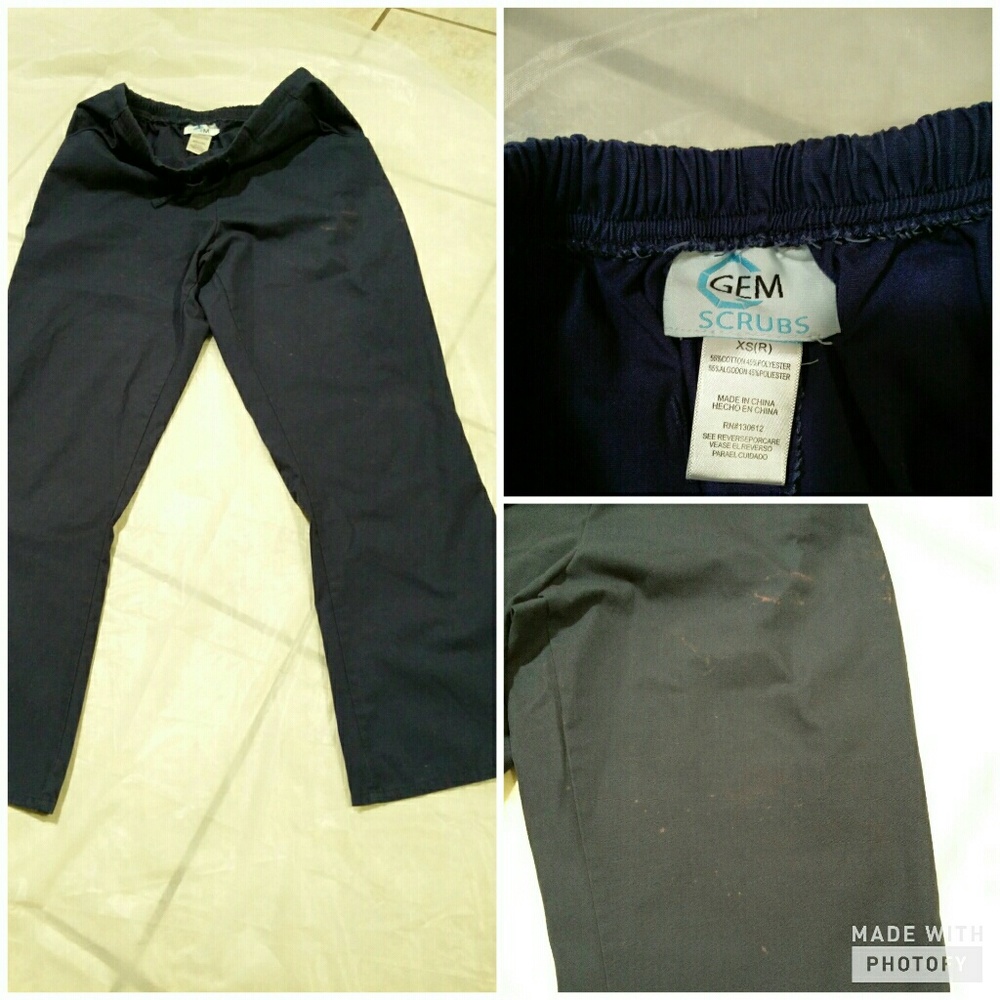Gem navy scrub pant