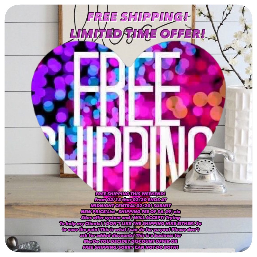 💋NOTICE💋FREE SHIPPING OFFER! Limited time only!