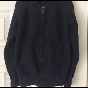 Gap kids Navy zip up cardigan.
