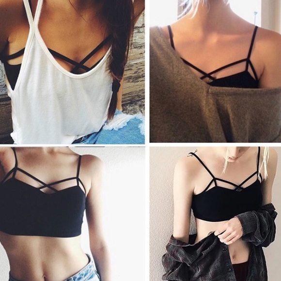 Strappy Front Caged Padded Bralette - Picture 3 of 5