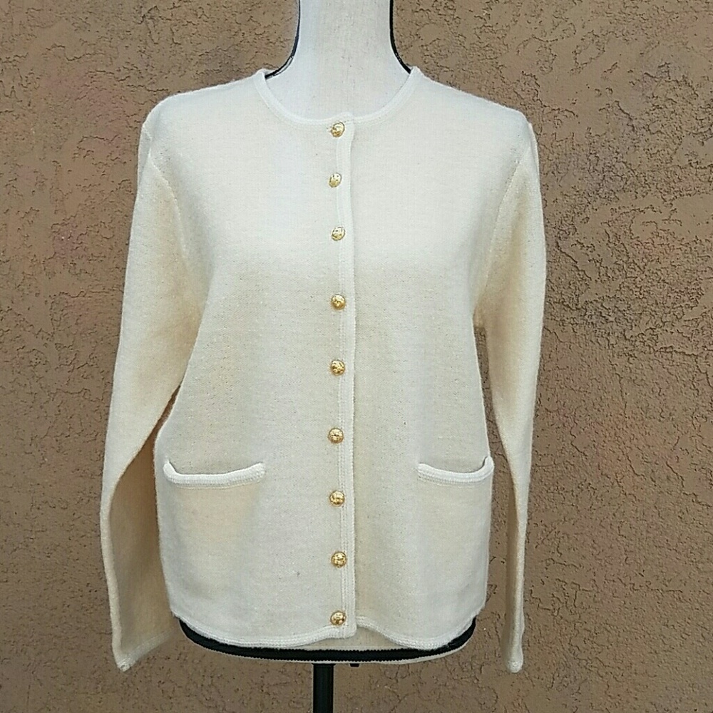 Karen Scott pure wool knit sweater size XL