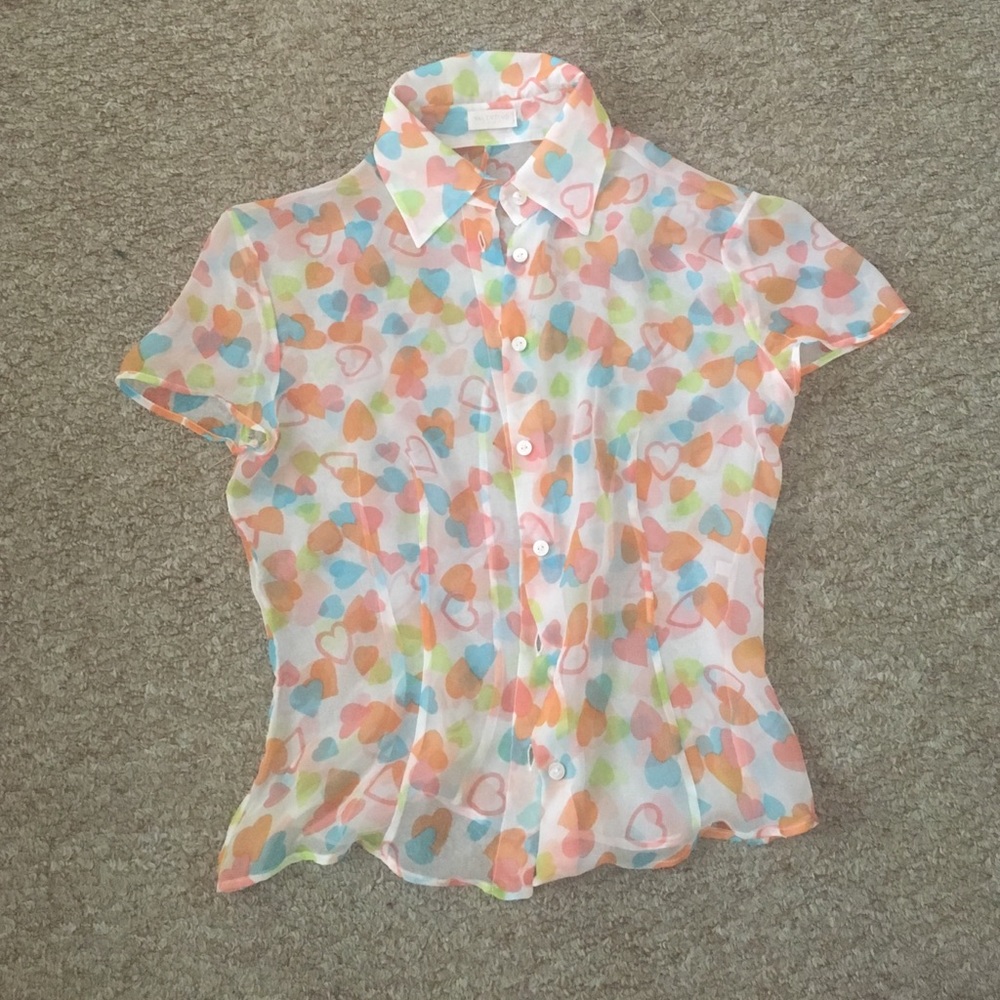 <Valentino> heart shape blouse