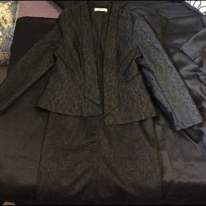 Black skirt suit set