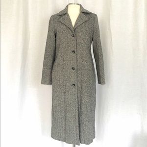 Vintage Neiman Marcus Herringbone Tweed Pea Coat