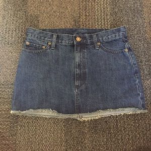 Free People Mini Denim Skirt