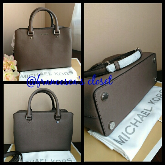 (SOLD) Michael Kors Savannah Gray Cinder color - Picture 6 of 6
