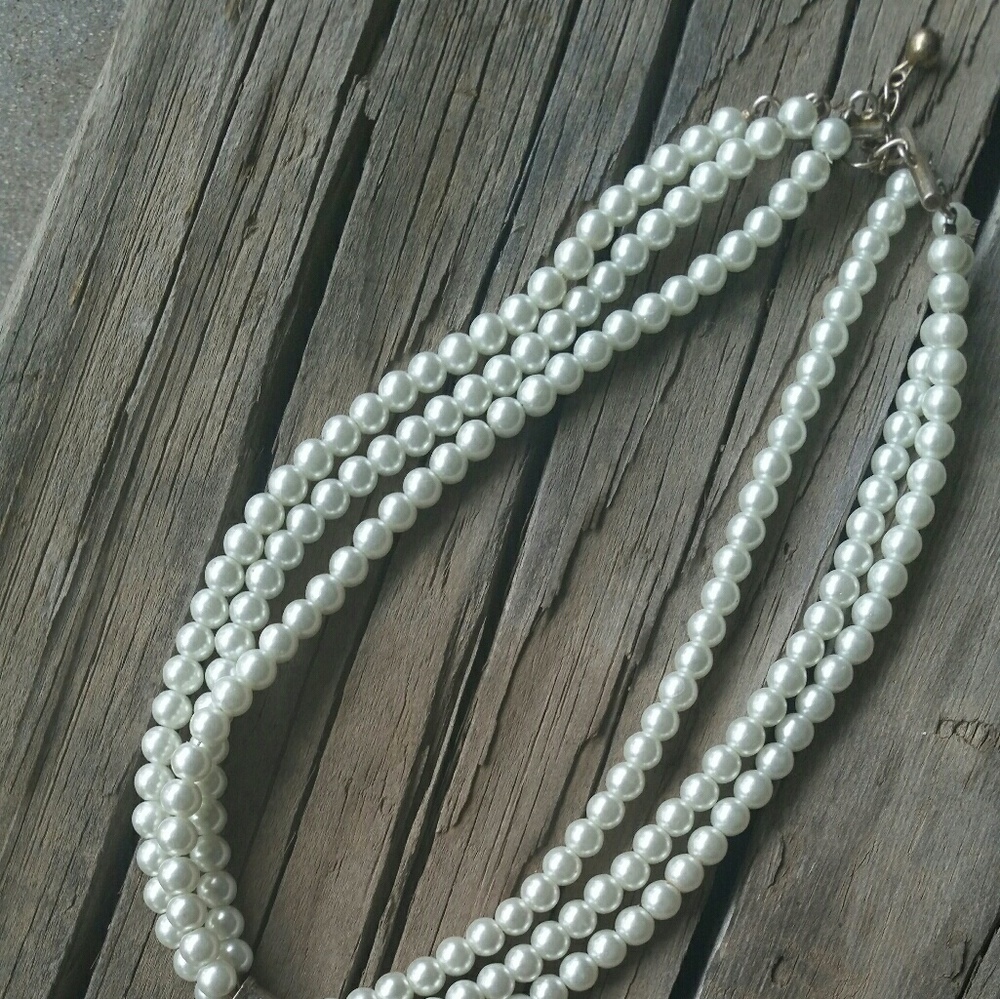 Pearl and Turquoise choker New handmade by me! - Picture 3 of 4