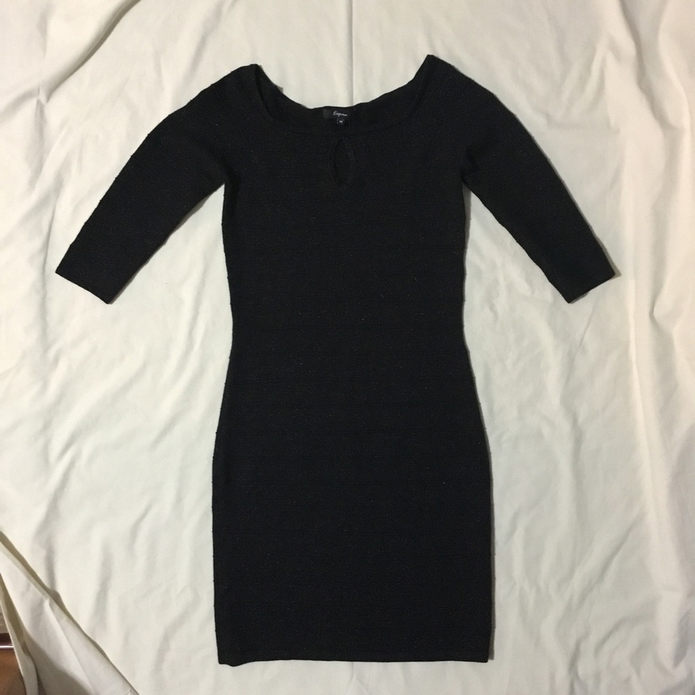 Express ✨Glittery✨ Black Dress