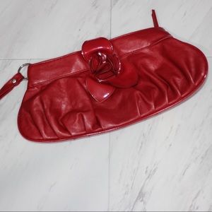 Red clutch, Wristlet, Purse, Bag, Clutch, Wallet