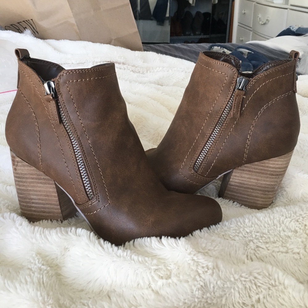 Brown Tan Booties