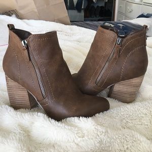 Brown Tan Booties