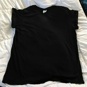 Ladies H&M black over size T-shirt, size large!