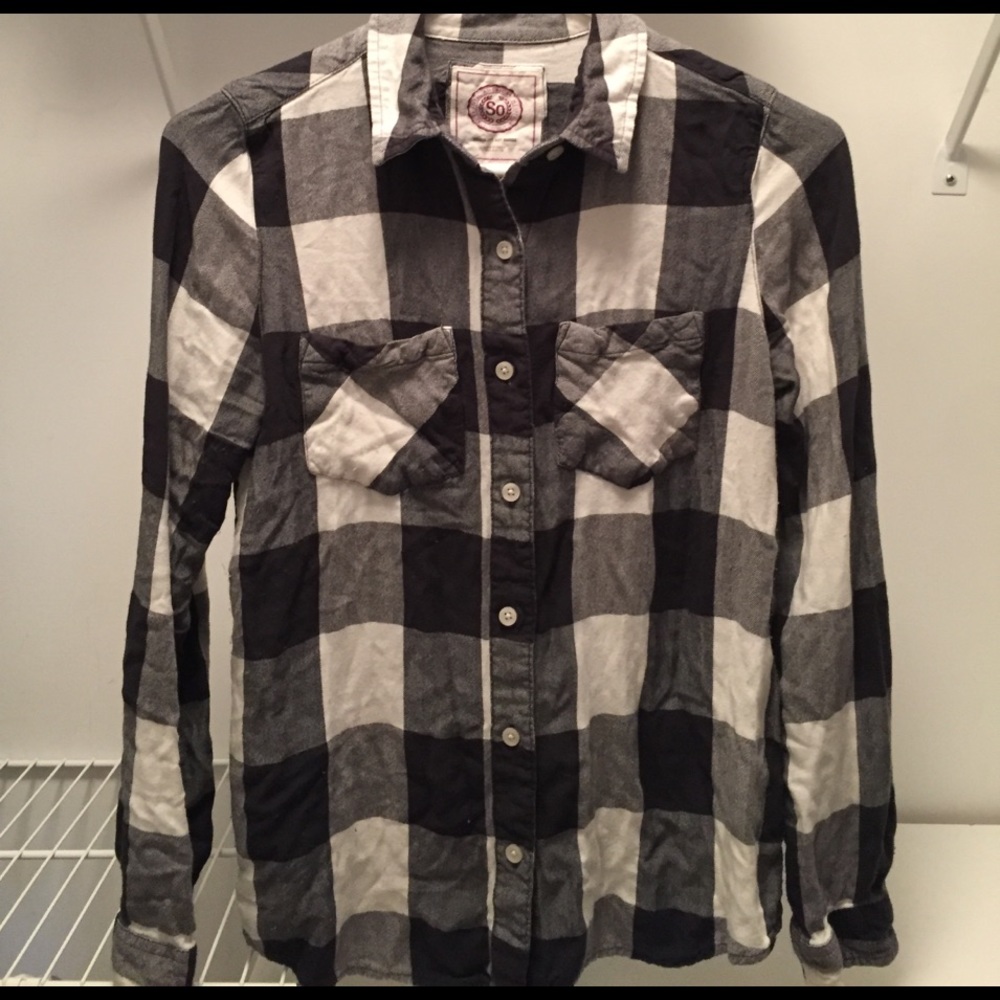 Black and white flannel