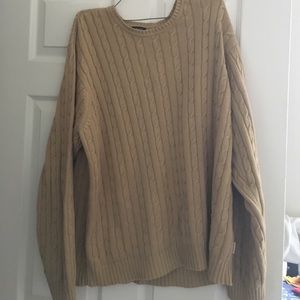 Khaki colored IZOD sweater XL