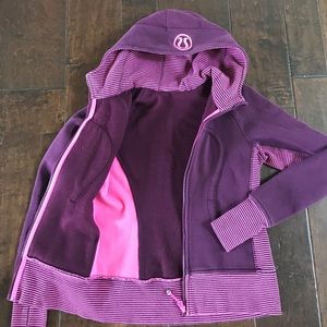 Berry/Hot Pink Scuba Hoodie