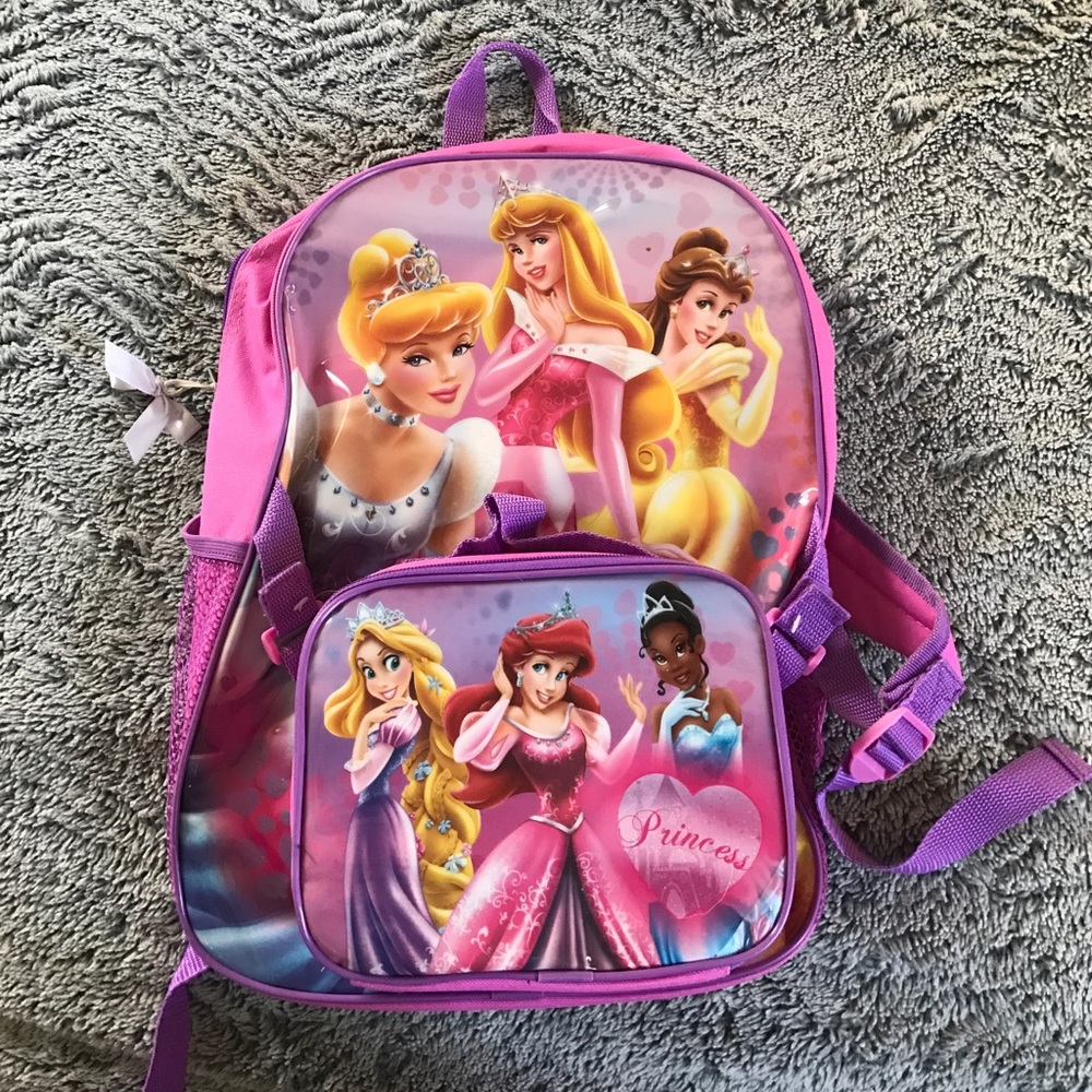 Disney Princees schoolbag with lunchbox